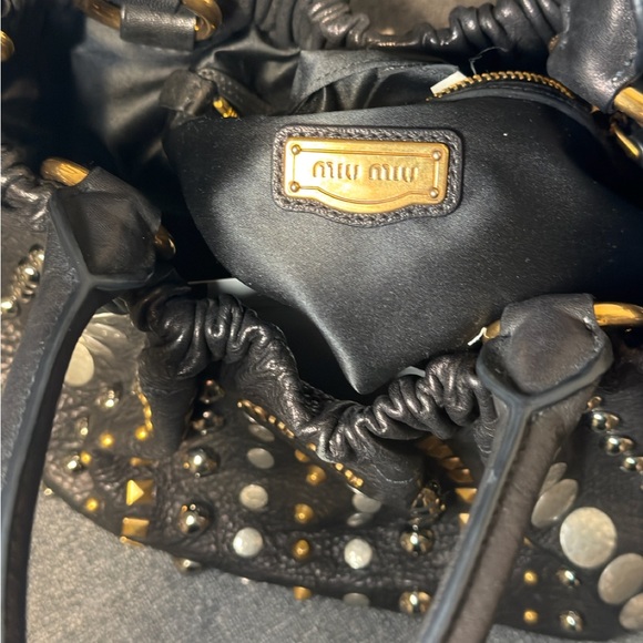 Miu Miu Studded 2way Handbag - Picture 3 of 4